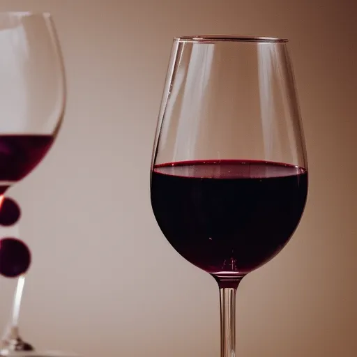 

A close-up image of a glass of red wine with a grape in the background, highlighting the sweetness of the beverage.