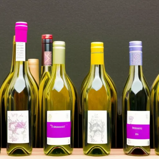 

A picture of a variety of different bottles of wine, each with a unique label, arranged in a colorful display.