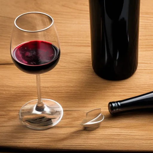 

A picture of a glass of red wine with a bottle and a corkscrew in the background, symbolizing the enjoyment and knowledge of wine.