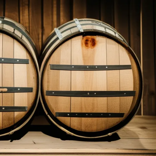 

A close-up photo of two wooden barrels, one labeled "Wine" and the other labeled "Whiskey", side-by-side, highlighting the differences between the two.