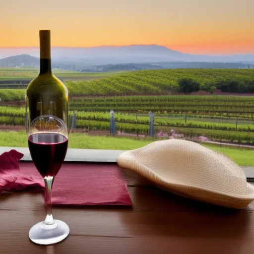 

A picture of a glass of red wine with a vineyard in the background, highlighting the beauty of the wine-producing regions of Spain and South America.