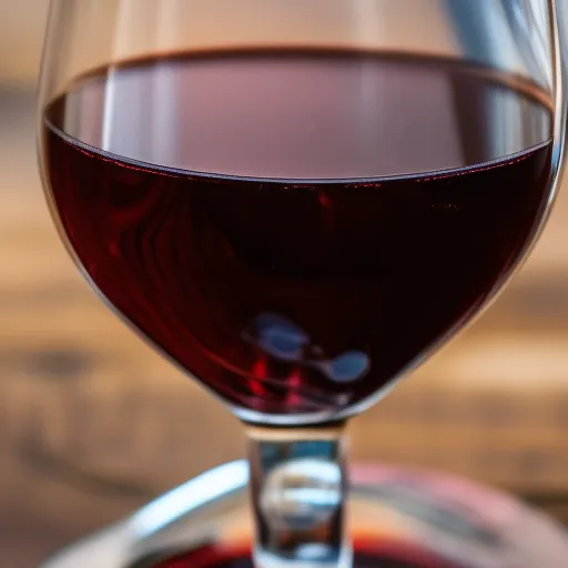 

A close-up of a glass of Zinfandel wine, with its deep red hue and inviting aroma.