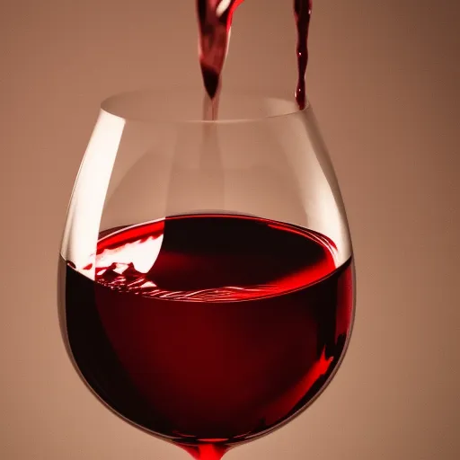 

A close-up of a glass of red wine, with a swirl of the liquid and the light reflecting off the surface.